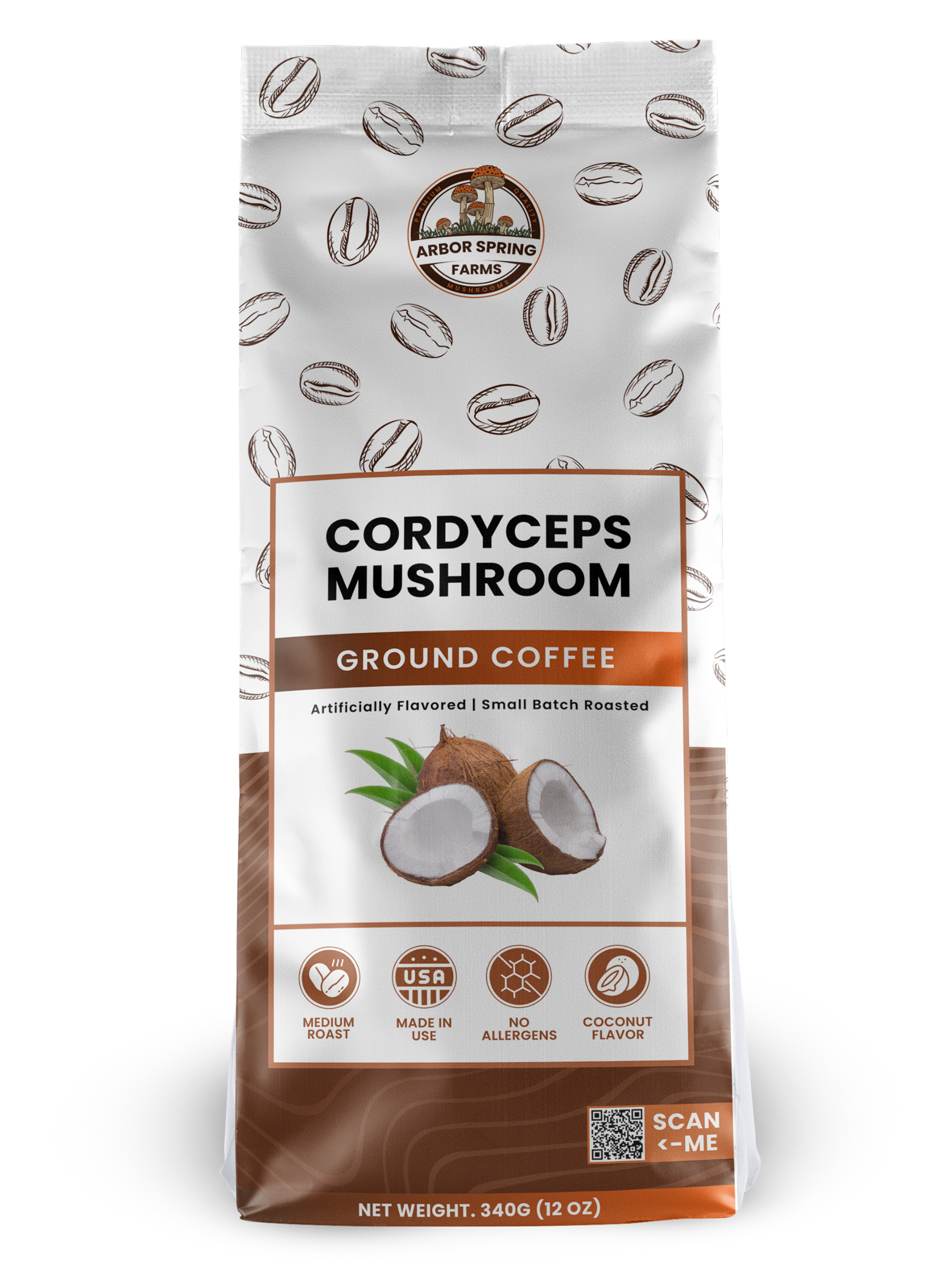 Cordyceps - Toasted Coconut - Ground Coffee
