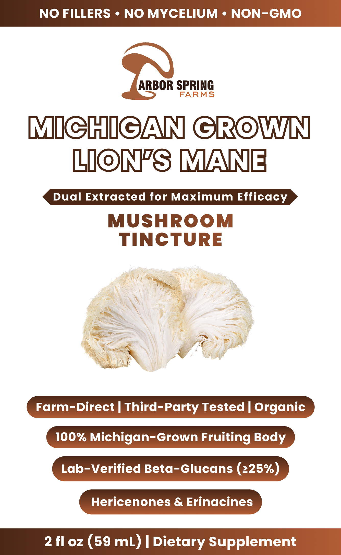 Lion's Mane Mushroom Tincture