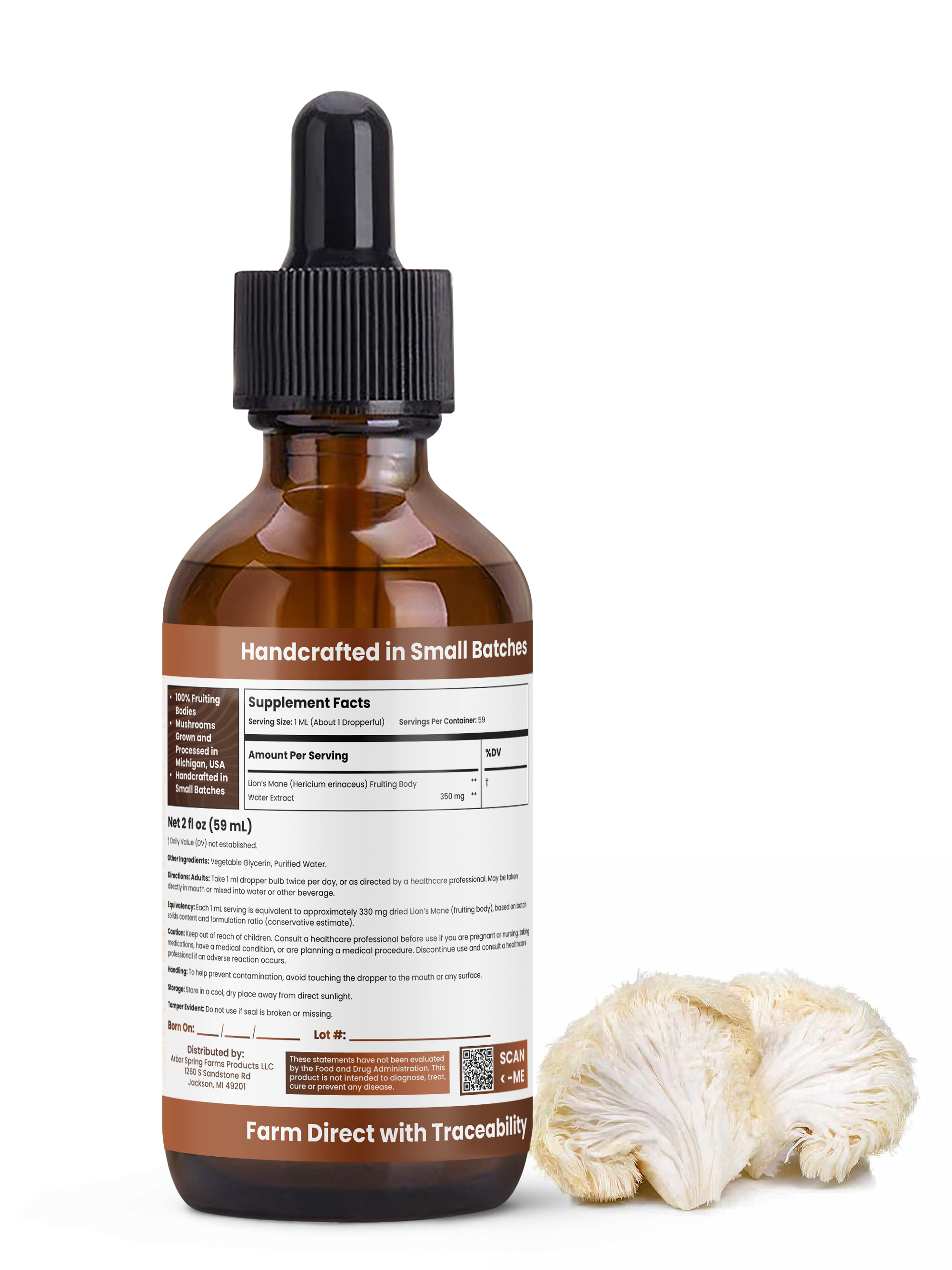 Lion's Mane Mushroom Tincture