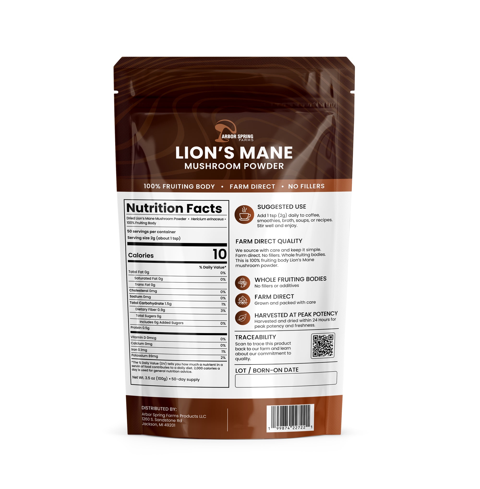 Lion’s Mane Mushroom Powder